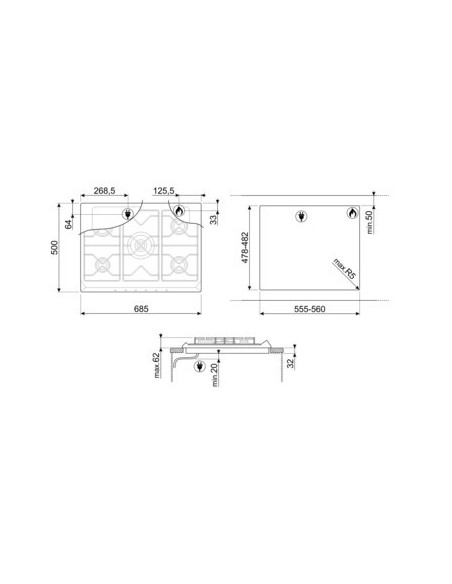 Encimera de Gas Colonial,