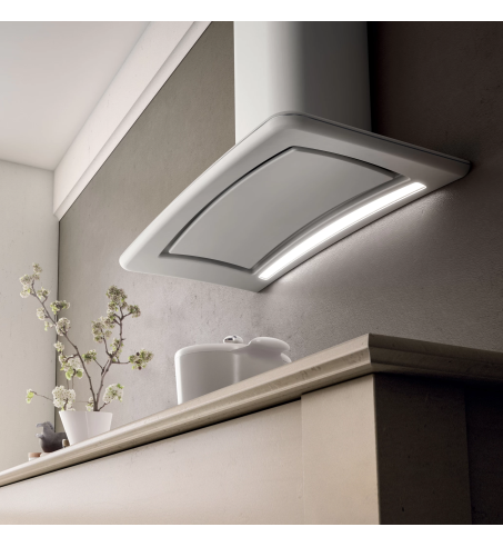 Campana Decorativa Pared Elica SWEET WHITE/A/85+CAM