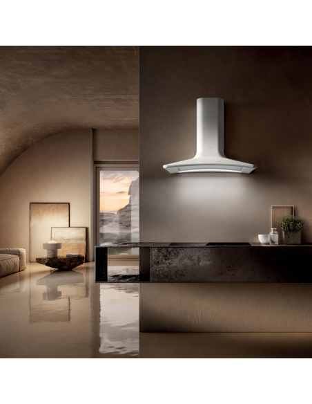 Campana Decorativa Pared Elica SWEET WHITE/A/85+CAM