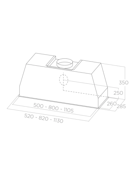 Campana-Grupo filtrante Elica CT35 PRO IX/A/120