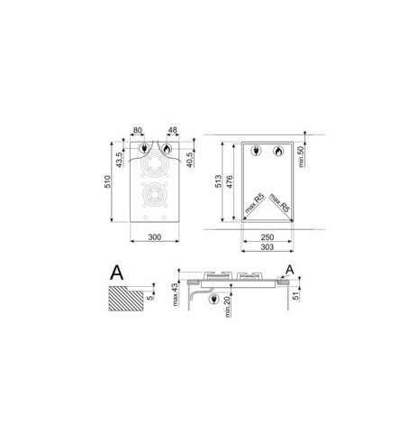 Encimera de cocción Gas