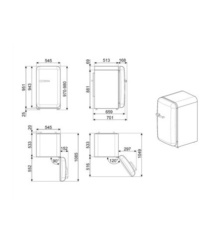 Frigorifico 1 puerta