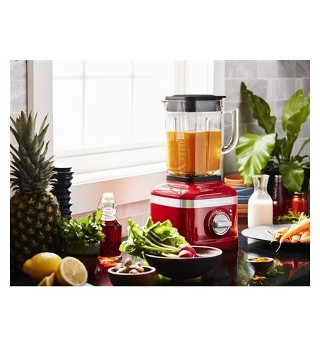BATIDORA VASO ARTISAN 1,4L, 5 VELOC, 3 PROG, ROJO IMPERIAL