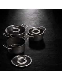 ADAMANT CACEROLA DE 28 CM CON TAPA DE CRISTAL