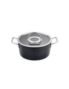 ADAMANT CACEROLA DE 24 CM CON TAPA DE CRISTAL