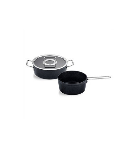 ADAMANT SET DE 2 OLLAS CON TAPA DE CRISTAL