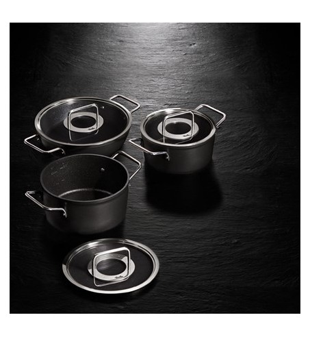 ADAMANT SET DE 2 OLLAS CON TAPA DE CRISTAL