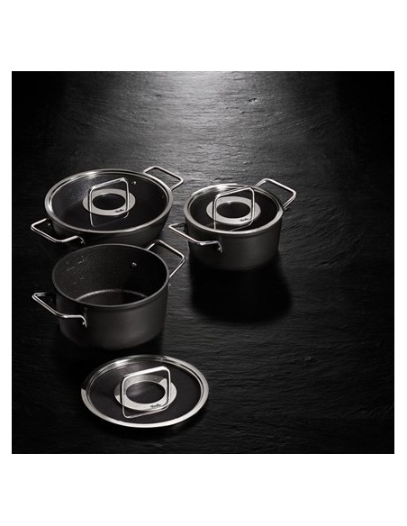 ADAMANT SET DE 2 OLLAS CON TAPA DE CRISTAL