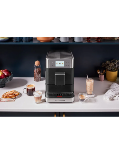 CAFETERA ESPRESSO AUTOMATICA NEGRO PANTALLA LCD 5" DEPOSITO LECHE