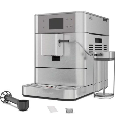 CAFETERA ESPRESSO AUTOMATICA ACERO INOX PANTALLA LCD 3,5" DEPOSITO LECHE