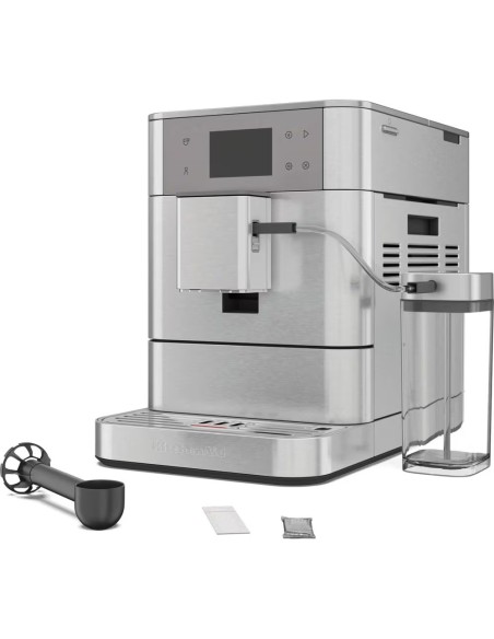 CAFETERA ESPRESSO AUTOMATICA ACERO INOX PANTALLA LCD 3,5" DEPOSITO LECHE