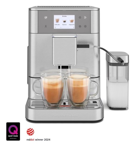 CAFETERA ESPRESSO AUTOMATICA ACERO INOX PANTALLA LCD 3,5" DEPOSITO LECHE