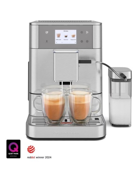 CAFETERA ESPRESSO AUTOMATICA ACERO INOX PANTALLA LCD 3,5" DEPOSITO LECHE