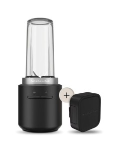 BATIDORA VASO INALAMBRICA 12V (CON BATERIA) CON ACCESORIOS COLOR NEGRO MATE 2