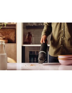 ASPIRADOR MANO INALAMBRICO 12V (CON BATERIA) COLOR NEGRO MATE