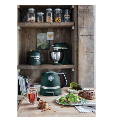 HERVIDOR 1,5L ARTISAN DOBLE PARED VERDE PALMERA