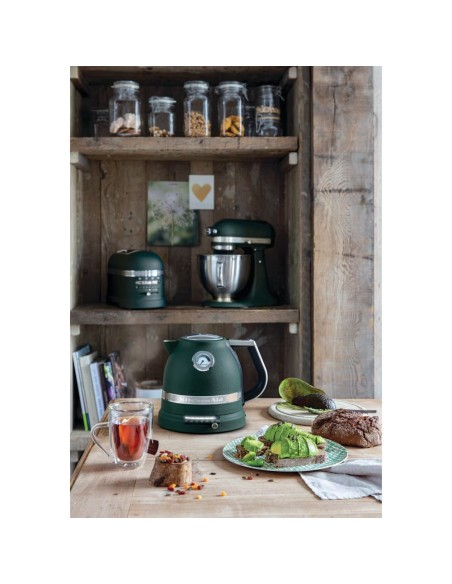 HERVIDOR 1,5L ARTISAN DOBLE PARED VERDE PALMERA